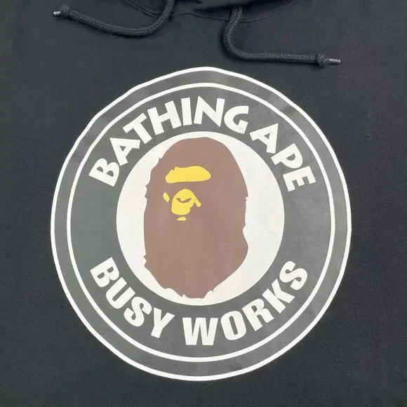 BAPE Busy Works Hoodie - Size XL